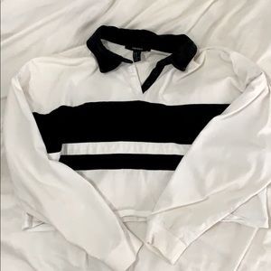 Forever 21 Cropped Rugby Shirt